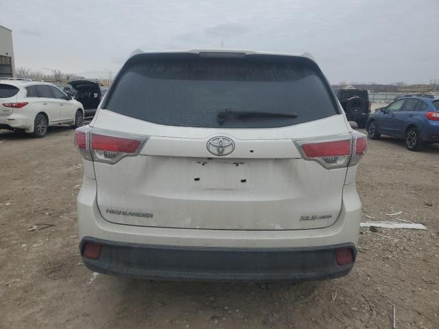 5TDJKRFH0GS327747 - 2016 TOYOTA HIGHLANDER XLE 白色 照片 6