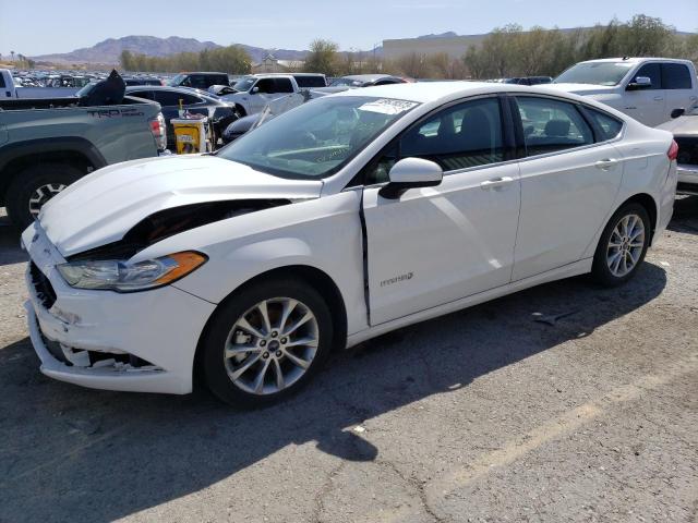 3FA6P0LU7HR387877 - 2017 FORD FUSION SE HYBRID WHITE photo 1