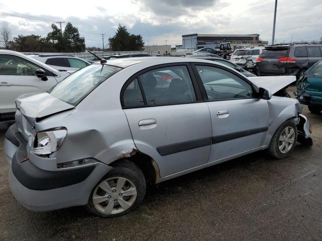 KNADE123686427656 - 2008 KIA RIO BASE SILVER photo 3