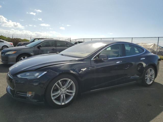 5YJSA1H14EFP56836 - 2014 TESLA MODEL S BLUE photo 1
