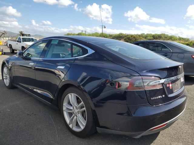 5YJSA1H14EFP56836 - 2014 TESLA MODEL S BLUE photo 2