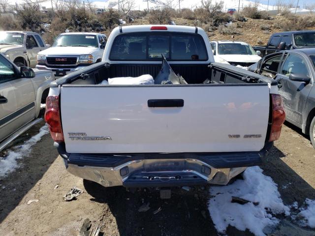 5TEUU42N36Z166138 - 2006 TOYOTA TACOMA ACCESS CAB WHITE photo 6