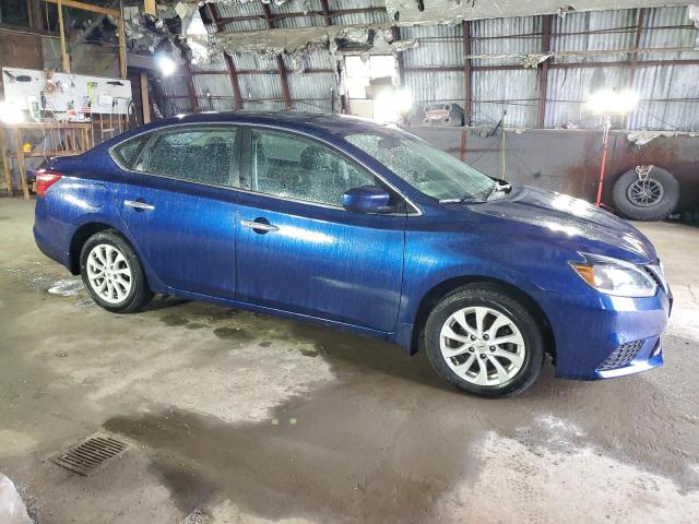 3N1AB7AP3KY214155 - 2019 NISSAN SENTRA S BLUE photo 4