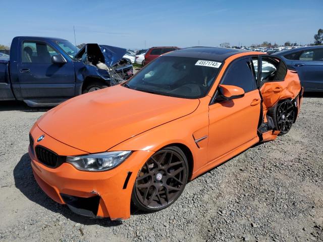 WBS3C9C50FP805537 - 2015 BMW M3 ORANGE photo 1