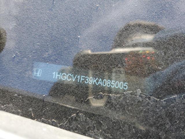 1HGCV1F39KA085005 - 2019 HONDA ACCORD SPORT Rouge photo 12