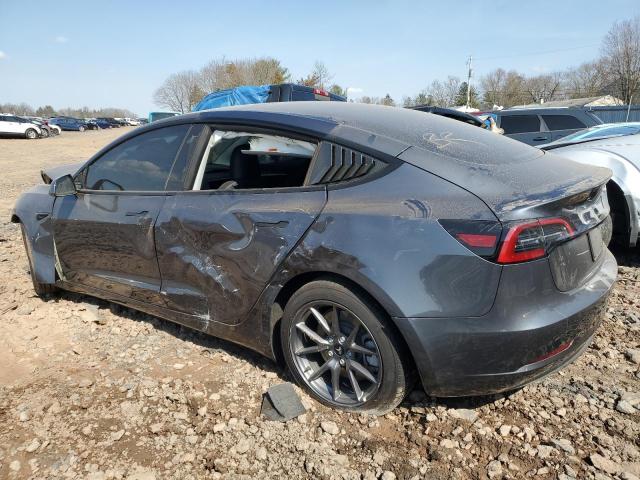 5YJ3E1EA7PF654589 - 2023 TESLA MODEL 3 GRAY photo 2