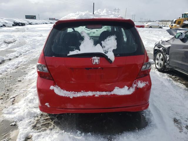 JHMGD38627S020938 - 2007 HONDA FIT S 红色 照片 6