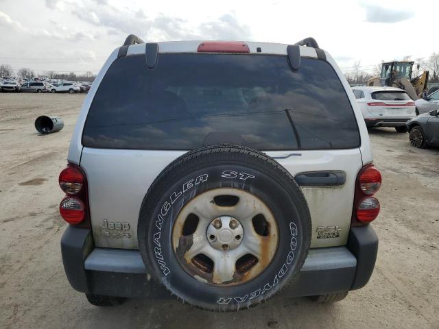 1J8GL48K36W184285 - 2006 JEEP LIBERTY SPORT SILVER photo 6