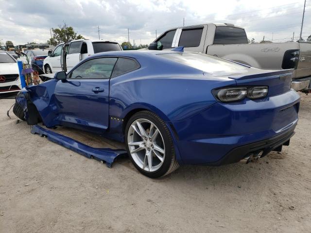 1G1FB1RS5K0113193 - 2019 CHEVROLET CAMARO LS BLUE photo 2