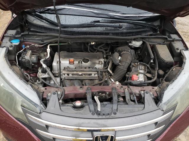 5J6RM4H72CL004858 - 2012 HONDA CR-V EXL BURGUNDY photo 12