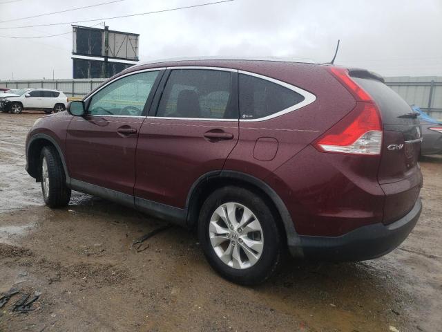 5J6RM4H72CL004858 - 2012 HONDA CR-V EXL BURGUNDY photo 2