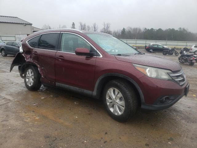 5J6RM4H72CL004858 - 2012 HONDA CR-V EXL BURGUNDY photo 4