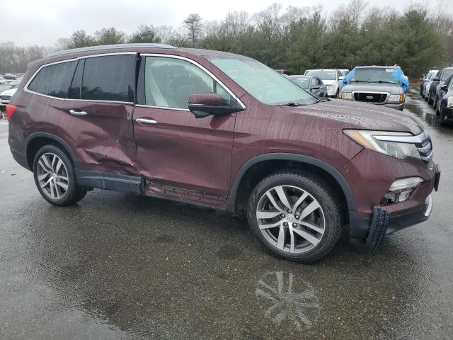 5FNYF6H94HB018943 - 2017 HONDA PILOT TOURING BURGUNDY photo 4