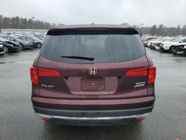 5FNYF6H94HB018943 - 2017 HONDA PILOT TOURING BURGUNDY photo 6