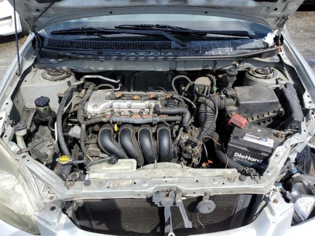 2T1KR32E03C120447 - 2003 TOYOTA COROLLA MA XR SILVER photo 11