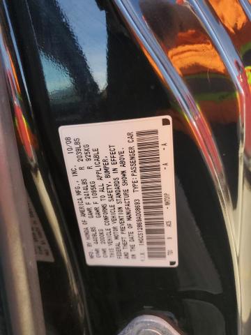 1HGCS12869A008693 - 2009 HONDA ACCORD EXL BLACK photo 12