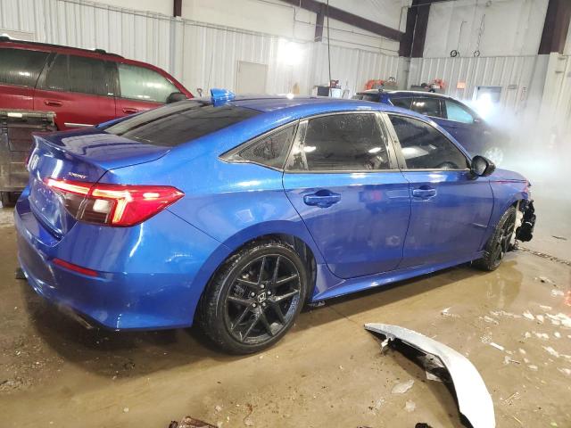 2HGFE2F52NH510879 - 2022 HONDA CIVIC SPORT BLUE photo 3