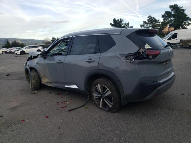 5N1AT3CAXMC677879 - 2021 NISSAN ROGUE SL GRAY photo 2