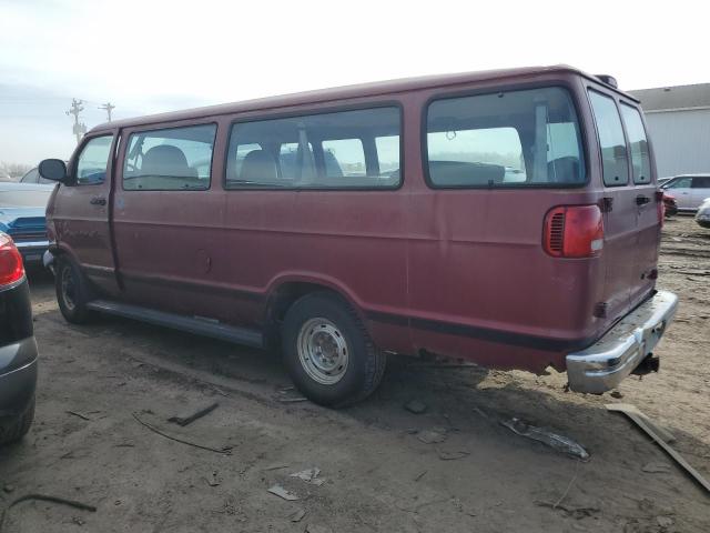 2B5WB35Z6YK107506 - 2000 DODGE RAM WAGON B3500 BURGUNDY photo 2