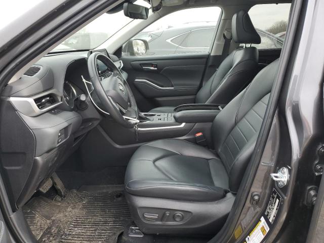 5TDGZRBH0NS243260 - 2022 TOYOTA HIGHLANDER XLE 灰色 照片 7
