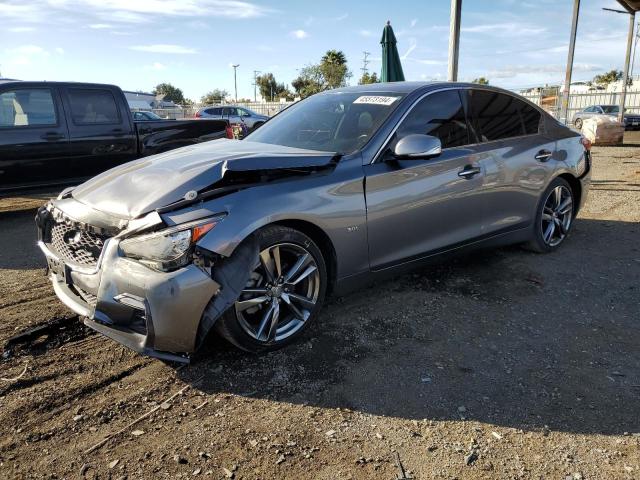 JN1EV7AP1KM541424 - 2019 INFINITI Q50 LUXE GRAY photo 1