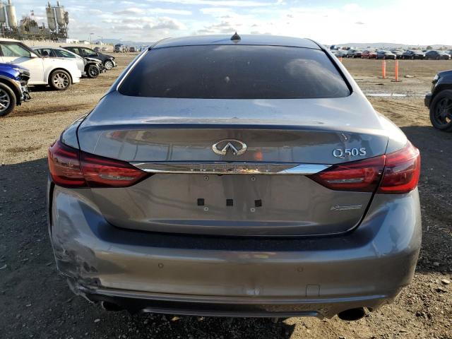 JN1EV7AP1KM541424 - 2019 INFINITI Q50 LUXE GRAY photo 6