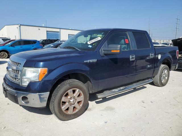 1FTEW1CM5EFC31148 - 2014 FORD F150 SUPERCREW BLUE photo 1