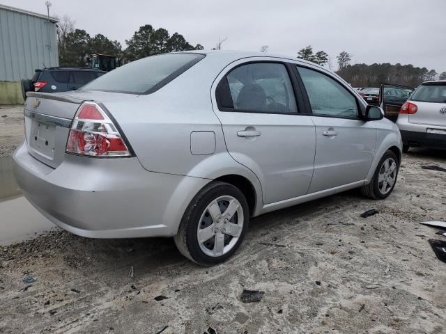 KL1TG5DE0BB133318 - 2011 CHEVROLET AVEO LT SILVER photo 3