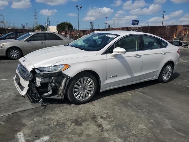 3FA6P0LU0GR342004 - 2016 FORD FUSION SE HYBRID WHITE photo 1