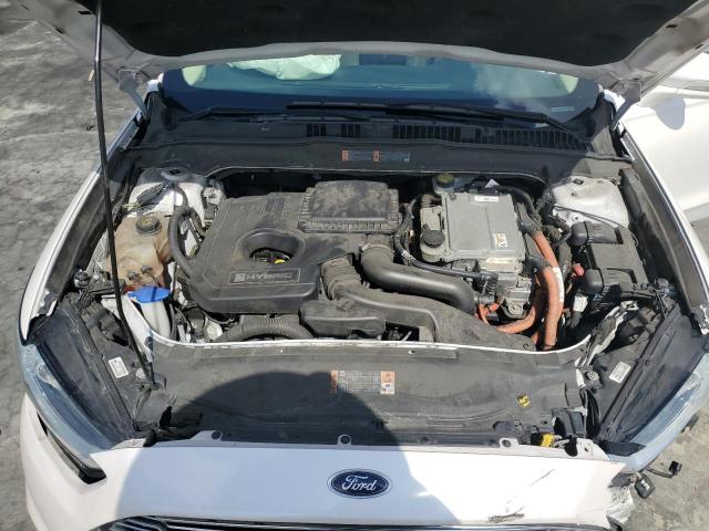 3FA6P0LU0GR342004 - 2016 FORD FUSION SE HYBRID WHITE photo 11