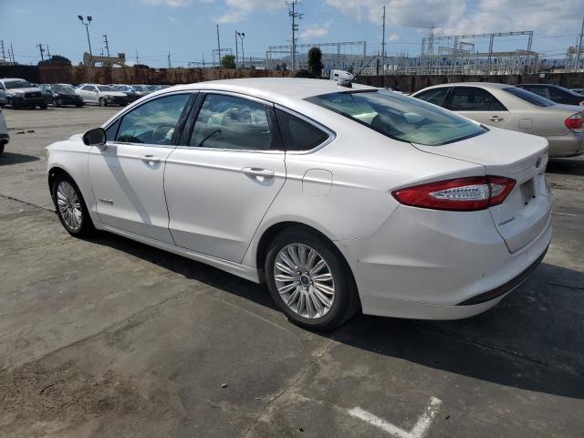 3FA6P0LU0GR342004 - 2016 FORD FUSION SE HYBRID WHITE photo 2