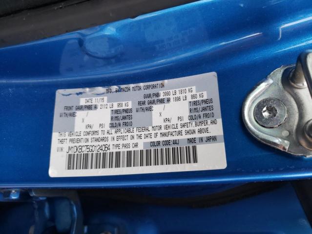 JM1DKBC75G0124064 - 2016 MAZDA CX-3 TOURING BLUE photo 12