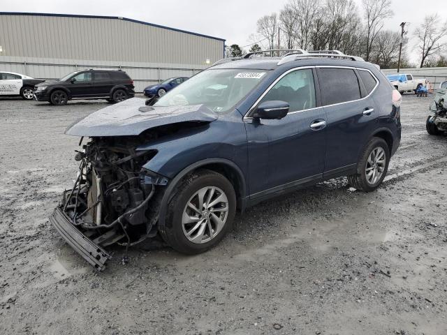 5N1AT2MV2FC869960 - 2015 NISSAN ROGUE S BLUE photo 1