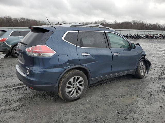 5N1AT2MV2FC869960 - 2015 NISSAN ROGUE S BLUE photo 3