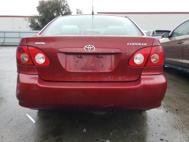 2T1BR32E87C771248 - 2007 TOYOTA COROLLA CE RED photo 6