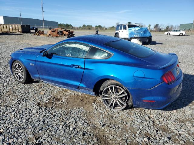 1FA6P8CFXH5338790 - 2017 FORD MUSTANG GT BLUE photo 2