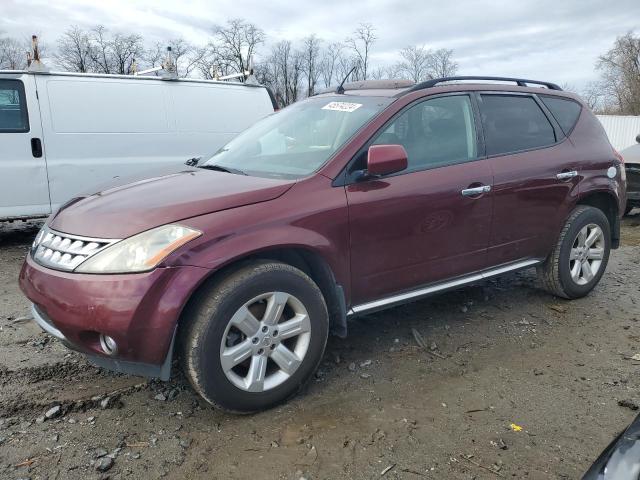 JN8AZ08T37W506054 - 2007 NISSAN MURANO SL BURGUNDY photo 1