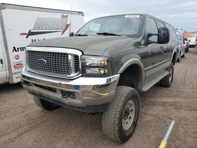 1FMSU43F6YEC78920 - 2000 FORD EXCURSION LIMITED GREEN photo 1