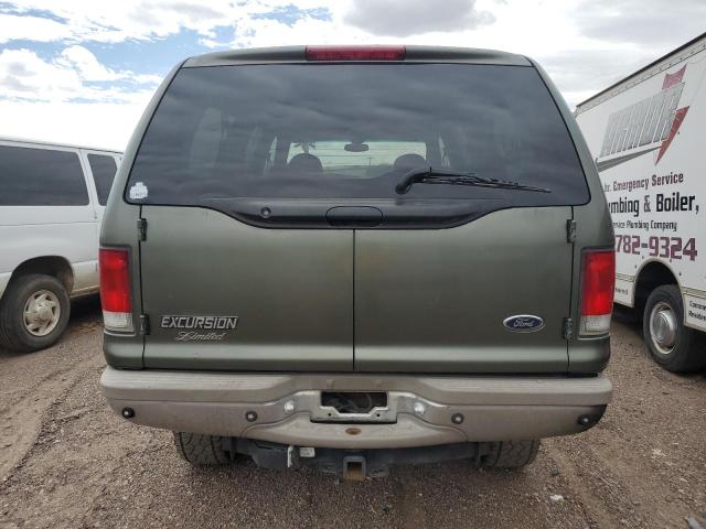 1FMSU43F6YEC78920 - 2000 FORD EXCURSION LIMITED GREEN photo 6