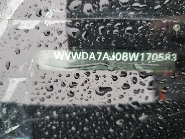 WVWDA7AJ0BW170583 - 2011 VOLKSWAGEN GOLF BLACK photo 12