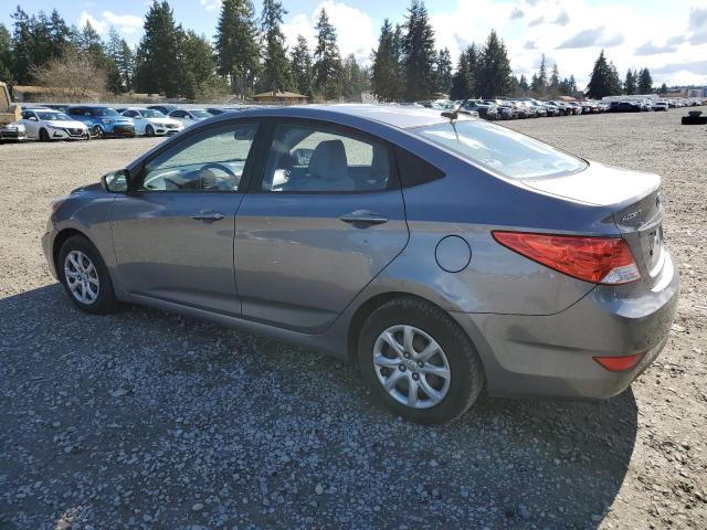 KMHCT4AE7DU582582 - 2013 HYUNDAI ACCENT GLS GRAY photo 2