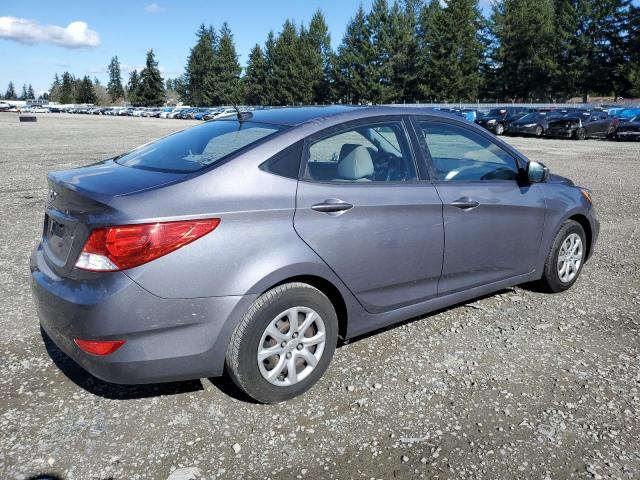 KMHCT4AE7DU582582 - 2013 HYUNDAI ACCENT GLS GRAY photo 3