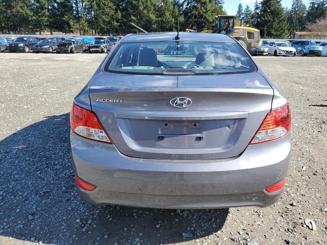 KMHCT4AE7DU582582 - 2013 HYUNDAI ACCENT GLS GRAY photo 6