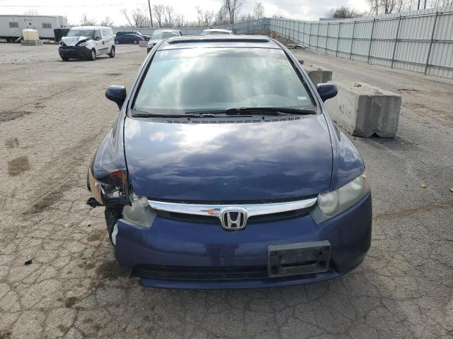 1HGFA16867L058733 - 2007 HONDA CIVIC EX BLUE photo 5