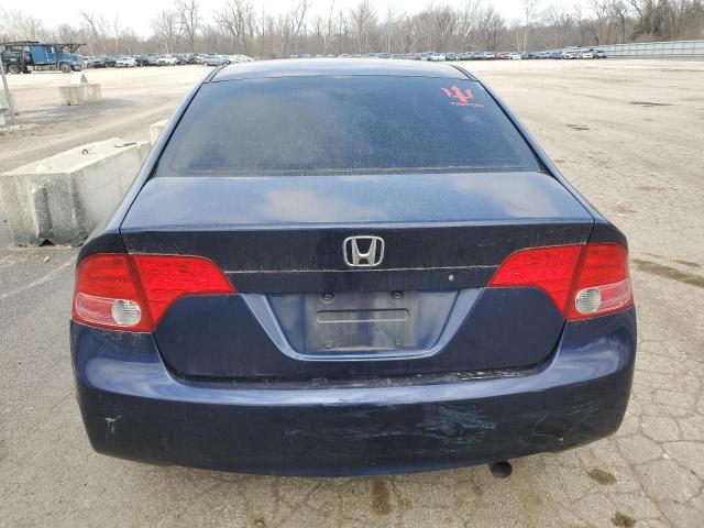 1HGFA16867L058733 - 2007 HONDA CIVIC EX BLUE photo 6