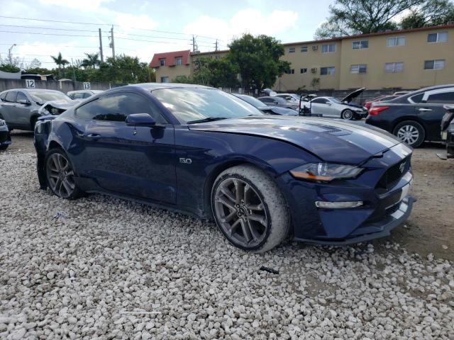 1FA6P8CF7K5122323 - 2019 FORD MUSTANG GT BLUE photo 4