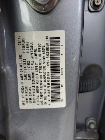 19UUB1F56FA029107 - 2015 ACURA TLX TECH SILVER photo 12