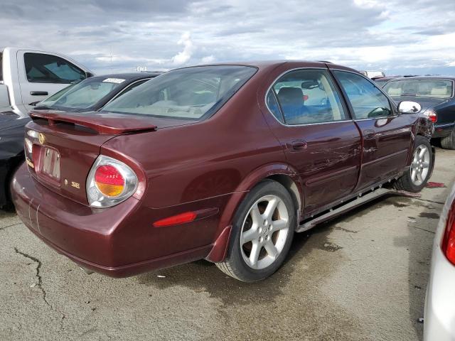 JN1DA31A22T318410 - 2002 NISSAN MAXIMA GLE BURGUNDY photo 3