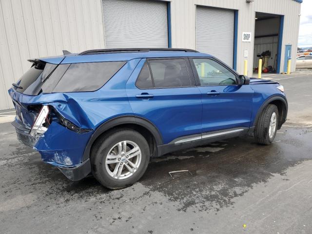 1FMSK7DHXPGB20154 - 2023 FORD EXPLORER XLT BLUE photo 3