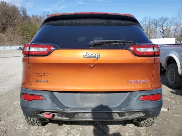 1C4PJMBS4FW569926 - 2015 JEEP CHEROKEE TRAILHAWK ORANGE photo 6